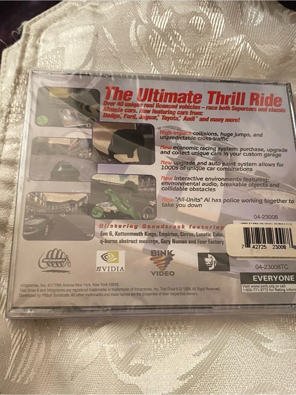 Vintage 1999 Test Drive 6 Video Game CD Rom PC Computer Factory Sealed New NIP
